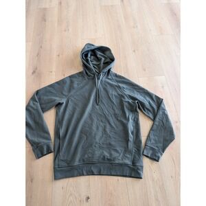 Lululemon Mens City Sweat Pullover Hoodie French Terry Green Smoked Spruce Sz M